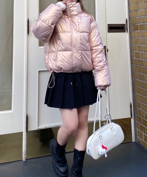 【nene-.-p】 パディングショートブルゾン セール】ショート丈中綿パディングブルゾン（ブルゾン）｜nemne store