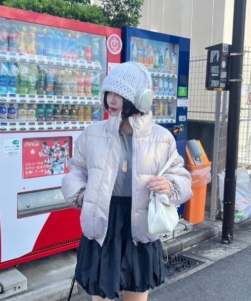 【nene-.-p】 パディングショートブルゾン セール】ショート丈中綿パディングブルゾン（ブルゾン）｜nemne store