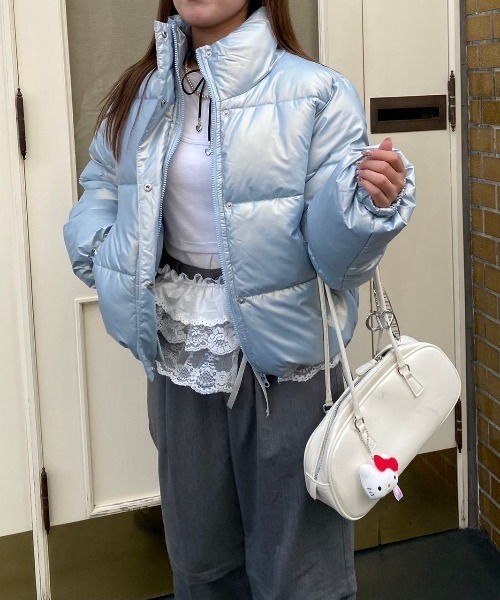 【nene-.-p】 パディングショートブルゾン セール】ショート丈中綿パディングブルゾン（ブルゾン）｜nemne store