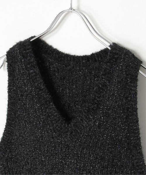 VENCEEXCHANGE（ヴァンスエクスチェンジ）の「畦編みショートベスト（ベスト・レディース・オフホワイト/ベージュ/ブラック・FREE）」の8枚目の写真