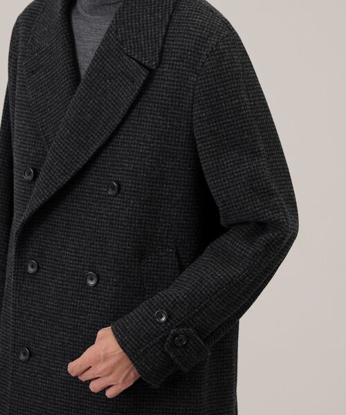 【セール】ウール ハウンズトゥース アルスターコート（チェスターコート）｜TAKEO KIKUCHI（タケオキクチ）