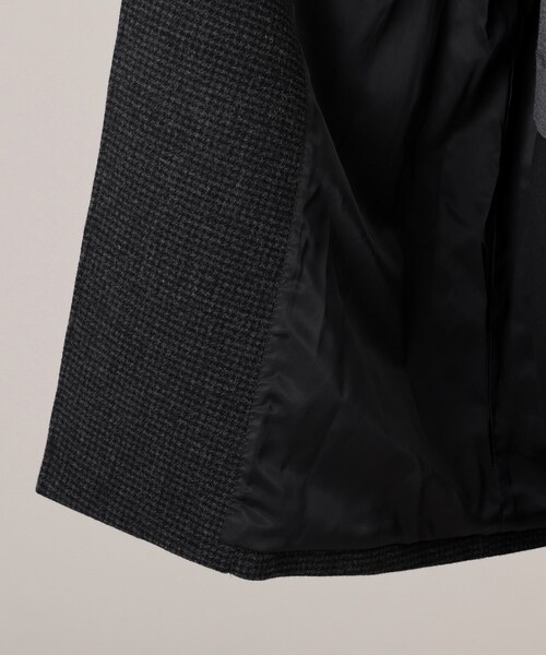 【セール】ウール ハウンズトゥース アルスターコート（チェスターコート）｜TAKEO KIKUCHI（タケオキクチ）