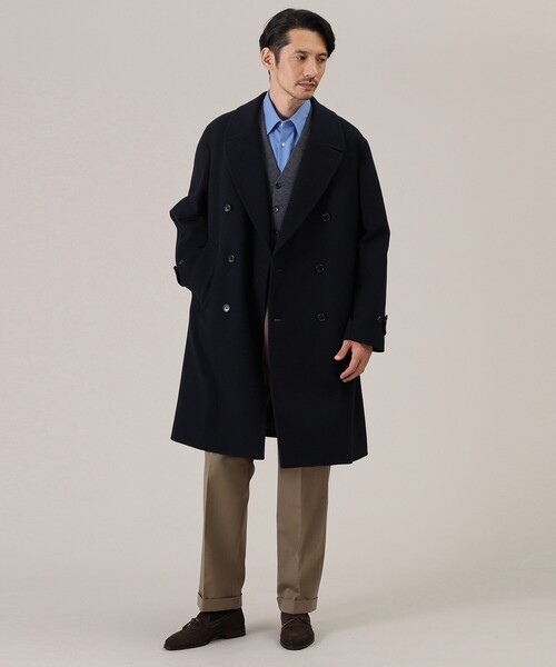 【セール】ウール ハウンズトゥース アルスターコート（チェスターコート）｜TAKEO KIKUCHI（タケオキクチ）