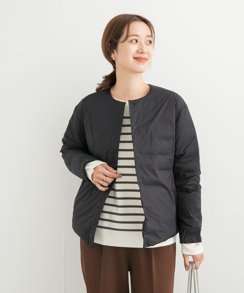 NANGA（ナンガ）の「『別注』NANGA×DOORS　INNER DOWN JACKET（ダウンジャケット/コート・レディース・モカ/ブラック・MEDIUM）」の5枚目の写真