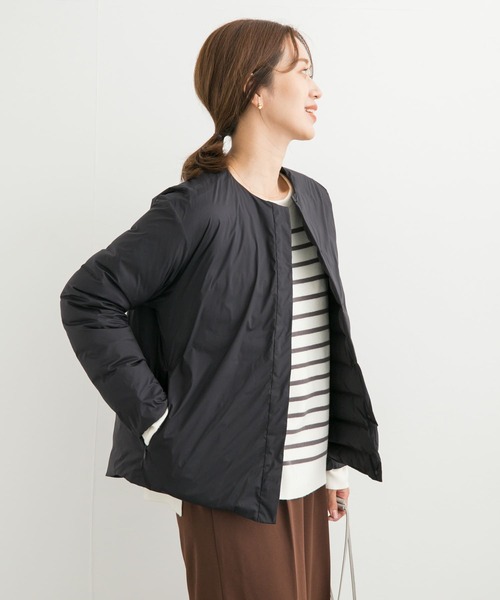 NANGA（ナンガ）の「『別注』NANGA×DOORS　INNER DOWN JACKET（ダウンジャケット/コート・レディース・モカ/ブラック・MEDIUM）」の6枚目の写真