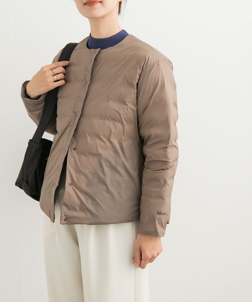NANGA（ナンガ）の「『別注』NANGA×DOORS　INNER DOWN JACKET（ダウンジャケット/コート・レディース・モカ/ブラック・MEDIUM）」の21枚目の写真