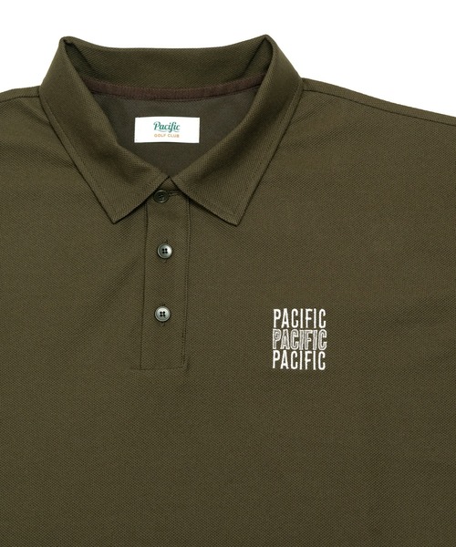 Pacific GOLF CLUB ポロシャツ Mサイズ　オリーブ　ゴルフ Pacific GOLF CLUB ポロシャツ Mサイズ オリーブ ゴルフ