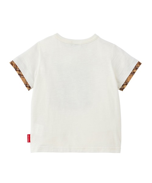 MIKI HOUSE(ミキハウス)の「ミキハウスチェック半袖Tシャツ(Tシャツ/カットソー・キッズ・ホワイト/ブルー系その他・110cm/100cm/90cm/80cm/130cm/120cm)」の3枚目の写真
