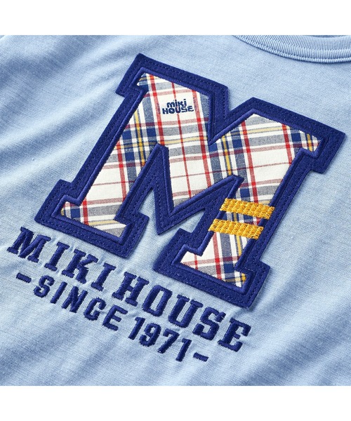 MIKI HOUSE(ミキハウス)の「ミキハウスチェック半袖Tシャツ(Tシャツ/カットソー・キッズ・ホワイト/ブルー系その他・110cm/100cm/90cm/80cm/130cm/120cm)」の6枚目の写真