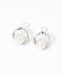 メタルエッジパール樹脂ポストピアス / 153168