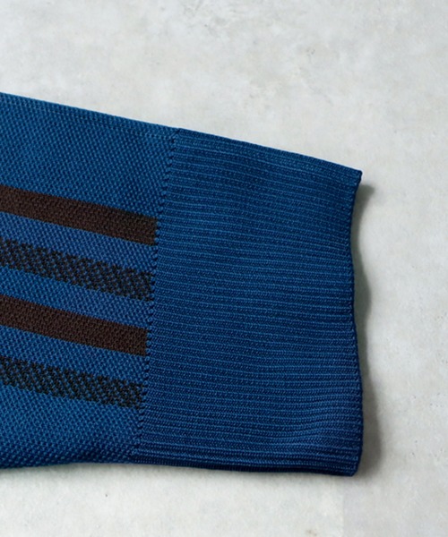 antiqua(アンティカ)の「ストライプ柄スポンジニットカーディガン(ニット/セーター・レディース・ブルー/ブラック・ONESIZE)」の18枚目の写真