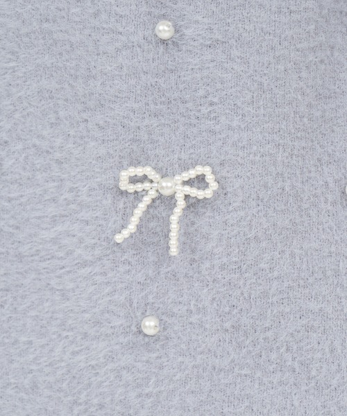 【セール】パールリボンシャギーニットミニスカート（スカート）｜ROYAL PARTY（ロイヤルパーティー）