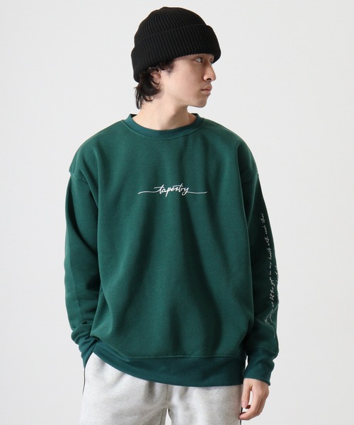 FUNALIVE(ファンアライブ)の「Brushed lining BIG sweatshirt / 裏起毛ビッグトレーナー unisex(スウェット・メンズ・ブラック/グレイッシュベージュ/ホワイト系1/ホワイト系2/グレー系2/杢グレー/ヘザーチャコール/ブラック系2/ベージュ系1/チャコールアッシュ/グリーン系1/チャコールグレー/ネイビー/オートミール/チャコール/グリーン/ブラック系1/グレー系1/ネイビー系1/ブラック系3・M/L/XL)」の19枚目の写真