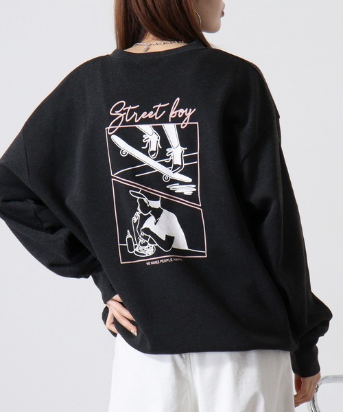 FUNALIVE(ファンアライブ)の「Brushed lining BIG sweatshirt / 裏起毛ビッグトレーナー unisex(スウェット・メンズ・ブラック/グレイッシュベージュ/ホワイト系1/ホワイト系2/グレー系2/杢グレー/ヘザーチャコール/ブラック系2/ベージュ系1/チャコールアッシュ/グリーン系1/チャコールグレー/ネイビー/オートミール/チャコール/グリーン/ブラック系1/グレー系1/ネイビー系1/ブラック系3・M/L/XL)」の11枚目の写真