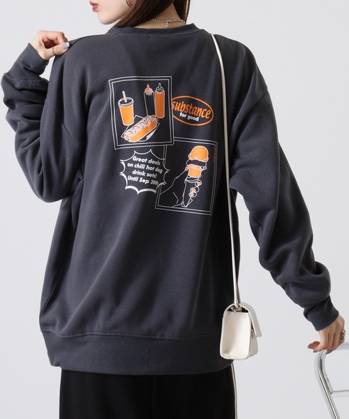 FUNALIVE(ファンアライブ)の「Brushed lining BIG sweatshirt / 裏起毛ビッグトレーナー unisex(スウェット・メンズ・ブラック/グレイッシュベージュ/ホワイト系1/ホワイト系2/グレー系2/杢グレー/ヘザーチャコール/ブラック系2/ベージュ系1/チャコールアッシュ/グリーン系1/チャコールグレー/ネイビー/オートミール/チャコール/グリーン/ブラック系1/グレー系1/ネイビー系1/ブラック系3・M/L/XL)」の12枚目の写真