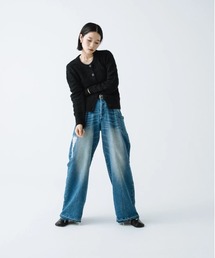 oblekt | ISKO フューチャーフェイス リペアワイドタックパンツ(デニムパンツ)