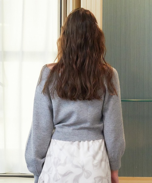 【セール】ワンショルリボンレースニット（ニット/セーター）｜REDYAZEL（レディアゼル）