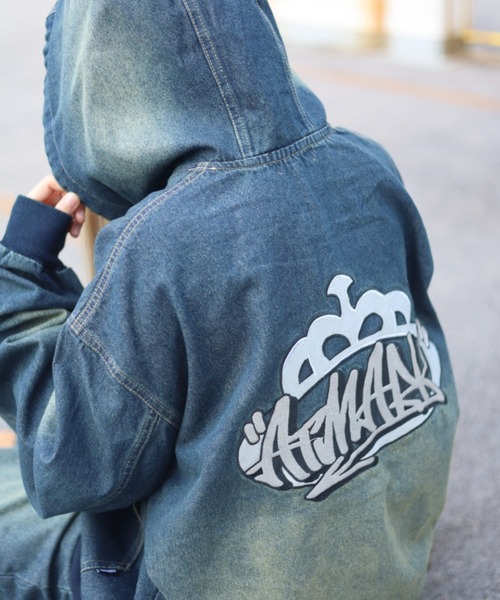 値下げ‼︎atmark アットマーク　クラウンロゴ　即完売　デニム ATMARK（アットマーク）の「《2サイズ展開 / UNISEX 》ATMARK