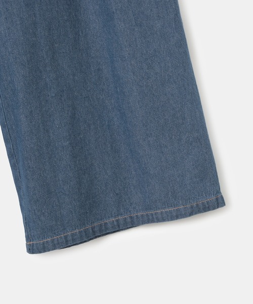 ROPE' PICNIC（ロペピクニック）の「【KIDS】ハートボタンデニムワイドパンツ（デニムパンツ・キッズ・ネイビー/サックスブルー・150/120/130/140）」の8枚目の写真