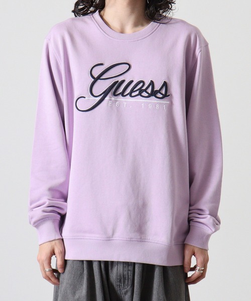 Guess（ゲス）の「GUESS BEAU CN SWEATSHIRT スウェット（スウェット・メンズ・パープル・XL/M/L）」の12枚目の写真