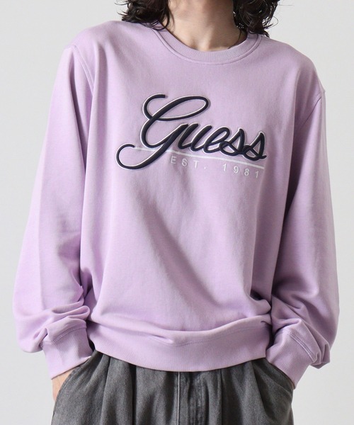 Guess（ゲス）の「GUESS BEAU CN SWEATSHIRT スウェット（スウェット・メンズ・パープル・XL/M/L）」の8枚目の写真