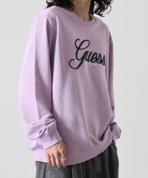 Guess（ゲス）の「GUESS BEAU CN SWEATSHIRT スウェット（スウェット・メンズ・パープル・XL/M/L）」の10枚目の写真