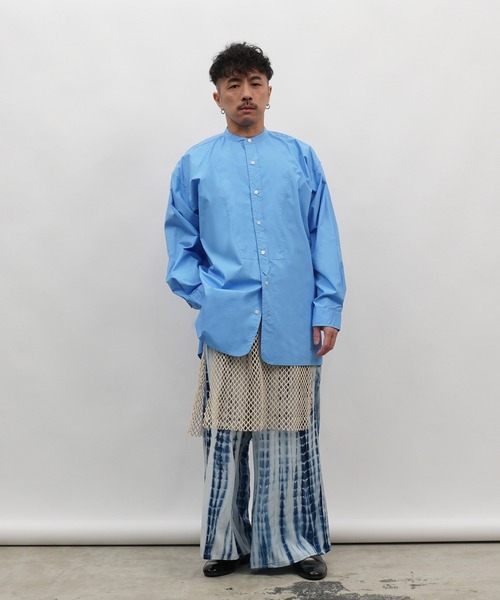 Aphlotus（アプロタス）の「シルケット加工 絞り染め イージー ワイドパンツ（その他パンツ・メンズ・モスグリーン/コバルトブルー・SMALL/MEDIUM/LARGE）」の11枚目の写真