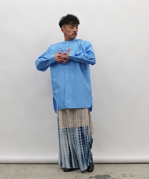 Aphlotus（アプロタス）の「シルケット加工 絞り染め イージー ワイドパンツ（その他パンツ・メンズ・モスグリーン/コバルトブルー・SMALL/MEDIUM/LARGE）」の13枚目の写真