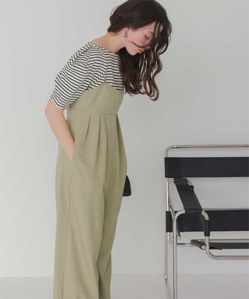 titivate（ティティベイト）の「ビスチェデザインキャミソールサロペット（サロペット/オーバーオール・レディース・ライトカーキ/ブラック/グレー・L/M/S/SP）」の19枚目の写真