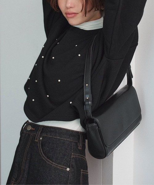 titivate(ティティベイト)の「スクエアショルダーバッグ(ショルダーバッグ・レディース・ブラック/ブラウン/イエロー・FREE)」の6枚目の写真