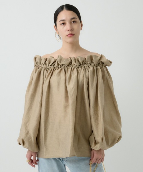 Chaos（カオス）の「Chaos(カオス)/【新色登場！】オラパブラウス（シャツ/ブラウス・レディース・ホワイト/ベージュ/ブラック・FREE）」の16枚目の写真