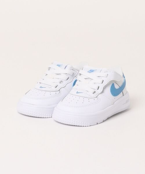 NIKE ナイキ 11-13 FORCE 1 LOW EASYON (TD) フォース 1 LOW イージーオン TD KFN0236 115WHT/BLBYND（スニーカー）｜NIKE（ナイキ）