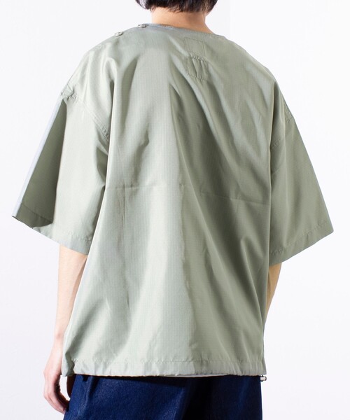 TAION（タイオン）の「【TAION/タイオン】ミリタリー Ripstop 半袖Tシャツ ポケT ユニセックス（Tシャツ/カットソー・メンズ・ブラック/ネイビー/セージグリーン・M/L/XL）」の12枚目の写真