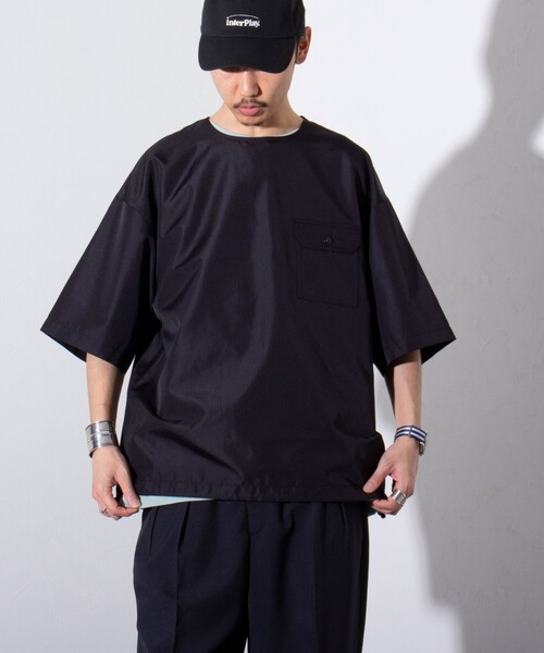 TAION（タイオン）の「【TAION/タイオン】ミリタリー Ripstop 半袖Tシャツ ポケT ユニセックス（Tシャツ/カットソー・メンズ・ブラック/ネイビー/セージグリーン・M/L/XL）」の13枚目の写真