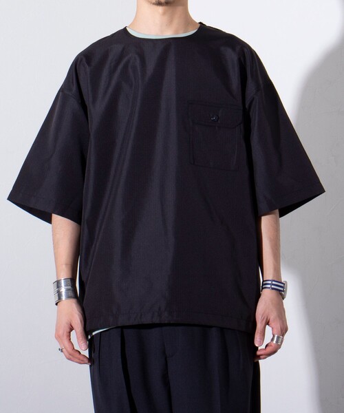 TAION（タイオン）の「【TAION/タイオン】ミリタリー Ripstop 半袖Tシャツ ポケT ユニセックス（Tシャツ/カットソー・メンズ・ブラック/ネイビー/セージグリーン・M/L/XL）」の16枚目の写真