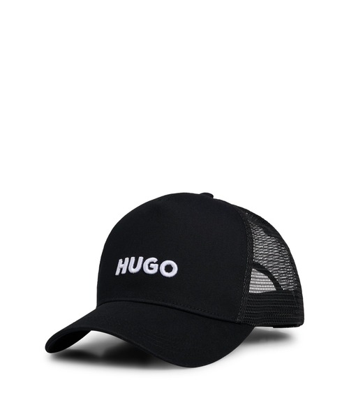 HUGO（ヒューゴ）の「コットンツイル キャップ メッシュパネル（キャップ・メンズ・ブラック/ブラウン/ホワイト・ONESIZE）」の2枚目の写真