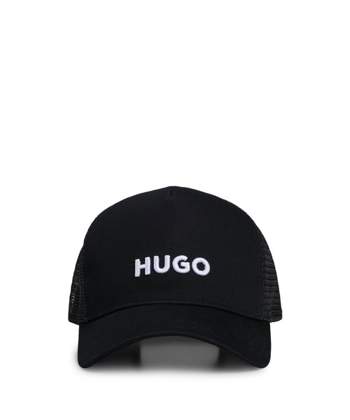 HUGO（ヒューゴ）の「コットンツイル キャップ メッシュパネル（キャップ・メンズ・ブラック/ブラウン/ホワイト・ONESIZE）」の4枚目の写真