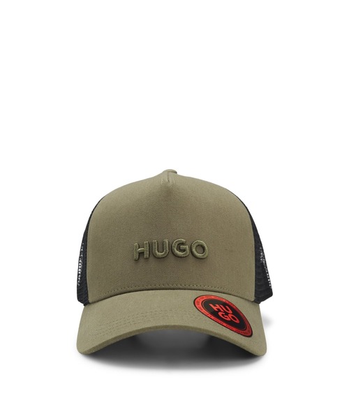 HUGO（ヒューゴ）の「コットンツイル キャップ メッシュパネル（キャップ・メンズ・ブラック/ブラウン/ホワイト・ONESIZE）」の13枚目の写真