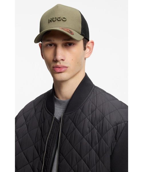 HUGO（ヒューゴ）の「コットンツイル キャップ メッシュパネル（キャップ・メンズ・ブラック/ブラウン/ホワイト・ONESIZE）」の15枚目の写真