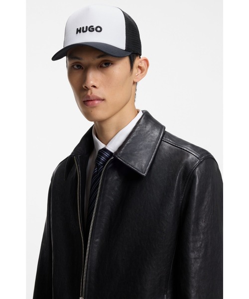HUGO（ヒューゴ）の「コットンツイル キャップ メッシュパネル（キャップ・メンズ・ブラック/ブラウン/ホワイト・ONESIZE）」の12枚目の写真