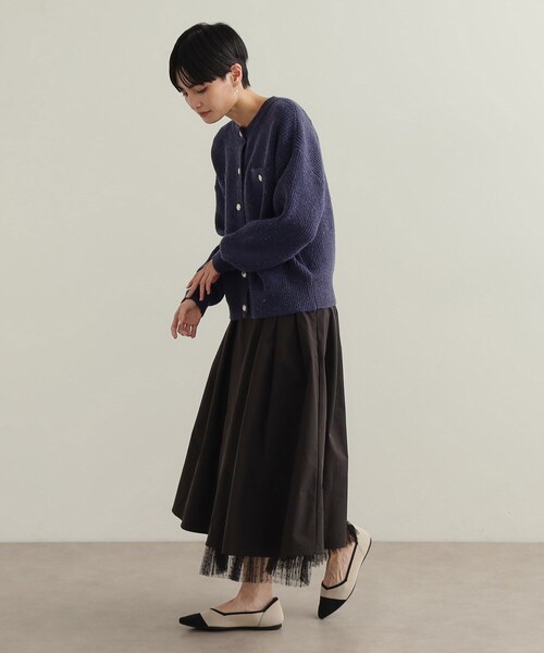 OPAQUE.CLIP(オペークドットクリップ)の「【軽量/洗える】ポインテッドトゥニットパンプス(パンプス・レディース・ベージュ系4/ベージュ系/ブラック/シルバー・03/02/01)」の12枚目の写真