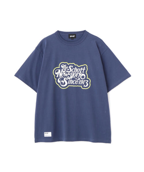 Schott ショット T-SHIRT CURSIVE SCRIPT 半袖Tシャツ ショット Schott T-SHIRT CURSIVE SCRIPT カーシヴ スクリプト