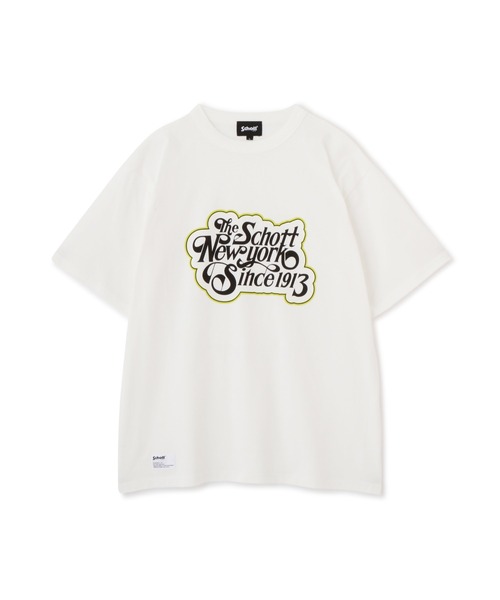 Schott ショット T-SHIRT CURSIVE SCRIPT 半袖Tシャツ セール】Schott/ショット/T-SHIRT CURSIVE SCRIPT（Tシャツ