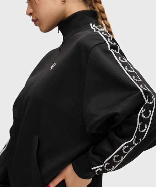最終値下げ フレッドペリー ジャージ TapedTrackJacket S Tape Detail Track Jacket(S 395：DARK CARBON): | FRED PERRY