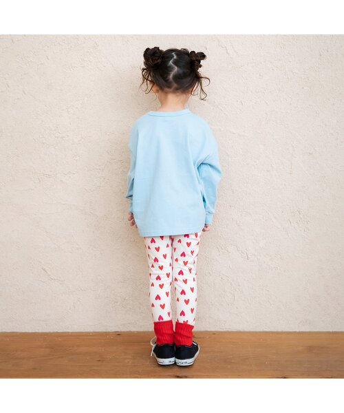 BREEZE（ブリーズ）の「【ジュニア対応】4柄4色長袖Tシャツ（Tシャツ/カットソー・キッズ・チャコール/ラベンダー/オフホワイト/サックスブルー・110/100/90/80/130/120/150/140）」の9枚目の写真