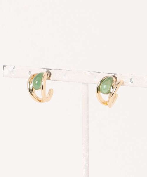GOLDY(ゴールディ)の「【GOLDY】ピアス 1241211※(ピアス(両耳用)・レディース・シルバー/ブルー/グリーン/ゴールド・FREE)」の2枚目の写真