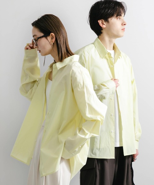 SENSE OF PLACE by URBAN RESEARCH(センスオブプレイスバイアーバンリサーチ)の「『ユニセックス』『イージーケア』コンフォートレギュラーカラーシャツ(シャツ/ブラウス・メンズ・イエロー/ホワイト/ライトブルー/ブラック系その他/ブルー系その他/グリーン系その他・SMALL/MEDIUM/LARGE/X-LARGE)」の6枚目の写真