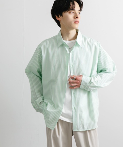 SENSE OF PLACE by URBAN RESEARCH(センスオブプレイスバイアーバンリサーチ)の「『ユニセックス』『イージーケア』コンフォートレギュラーカラーシャツ(シャツ/ブラウス・メンズ・イエロー/ホワイト/ライトブルー/ブラック系その他/ブルー系その他/グリーン系その他・SMALL/MEDIUM/LARGE/X-LARGE)」の21枚目の写真