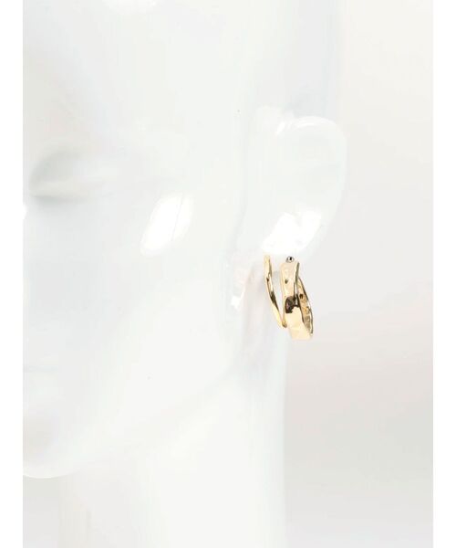 EMODA（エモダ）の「ニュアンスダブルフープピアス（ピアス（両耳用）・レディース・ゴールド/シルバー・FREE）」の9枚目の写真