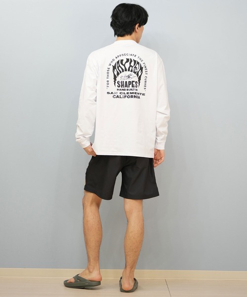 lost(ロスト)の「【ムラサキスポーツ限定】lost/ロスト 長袖Tシャツ 水陸両用/ユーティリティー/UVケアラッシュガード L25S-4305(ラッシュガード・メンズ・ホワイト/ブラック・M/L/XL)」の7枚目の写真